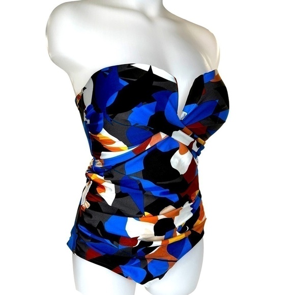 Calvin Klein Nectar Stain Glass One Piece Swimsuit - Picture 5 of 11